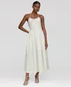 Avec Les Filles Women's Halter Maxi Dress In White