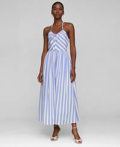 AVEC LES FILLES WOMEN'S HALTER MAXI DRESS