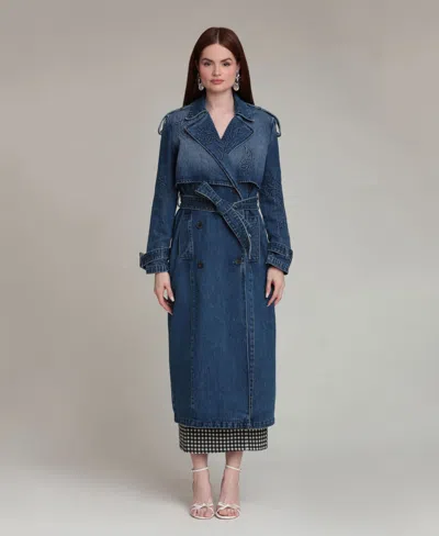 Avec Les Filles Women's Long-sleeve Oversized Dress In Blue