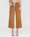 Avec Les Filles Drawstring Waist Crop Carpenter Pants
