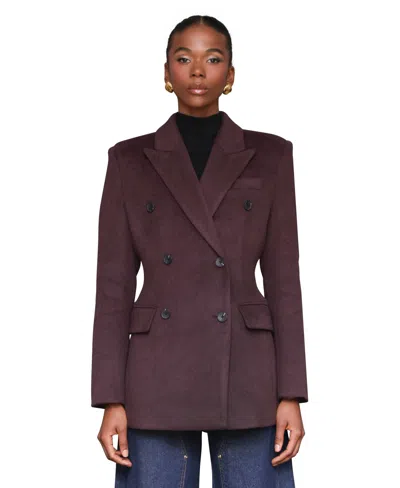 AVEC LES FILLES WOMEN'S NOTCHED-COLLAR BLAZER COAT
