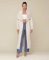 AVEC LES FILLES WOMEN'S OPEN FRONT MAXI SWEATER COAT