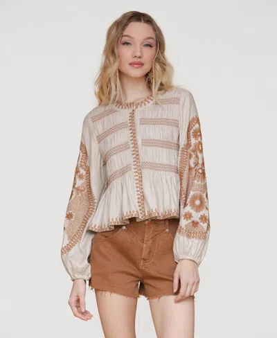 Avec Les Filles Women's Peplum Blouse Jacket