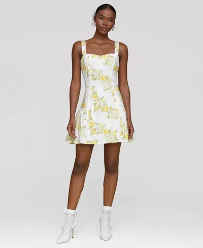 Avec Les Filles Women's Printed Sleeveless Mini Dress