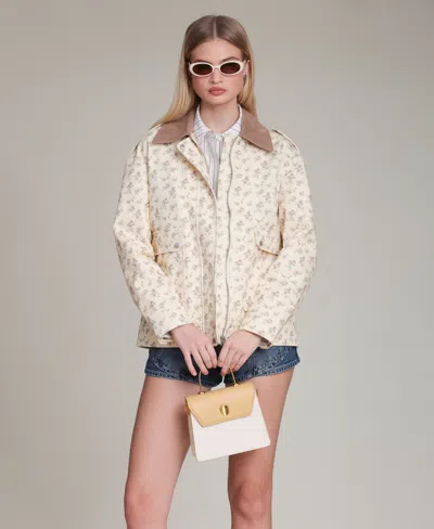 Avec Les Filles Women's Short Chore Jacket In White