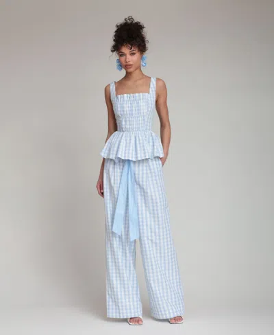 Avec Les Filles Women's Slouchy Wide-leg Pants In Blue