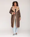 Avec Les Filles Women's Spread Collar Coat In Brown