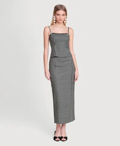 Avec Les Filles Women's Square Neck Peplum Tank Top In Neutral