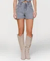 Avec Les Filles Women's Yoke Detail Denim Shorts