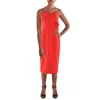 Avec Les Filles Womens Boning Polyester Midi Dress