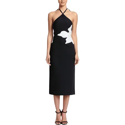 Avec Les Filles Womens Cut-out Polyester Halter Dress