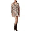 Avec Les Filles Brocade Button Front Jacket Brocade Mini Sheath Dress