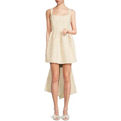 Avec Les Filles Womens Tweed Mini Cocktail And Party Dress In Multi