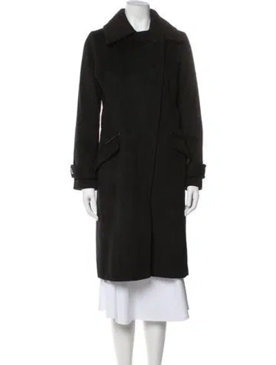 Pre-owned Avec Les Filles Wool Coat In Black