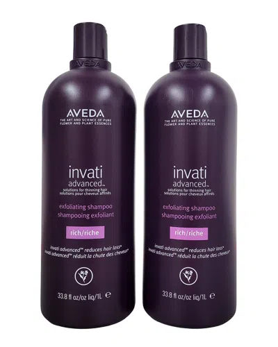 Aveda Unisex 2 Pack Invati Advanced Exfoliating Shampoo Rich In White