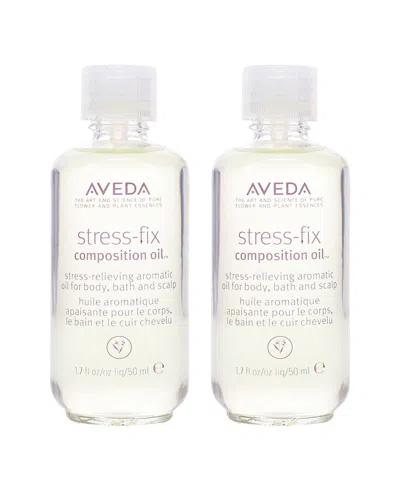 Aveda Unisex 3.4oz Stress Fix Composition Oil 2 Pack In Transparent