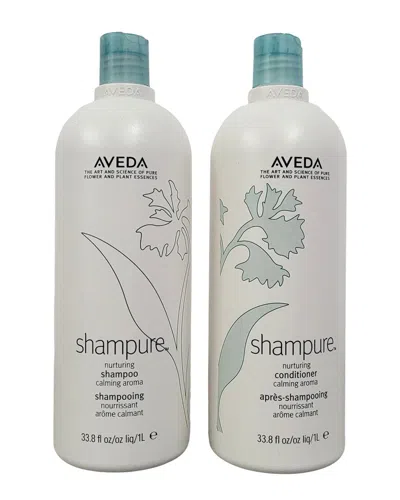 Aveda Unisex Bb Shampure Nurturing Shampoo & Conditioner Duo In White
