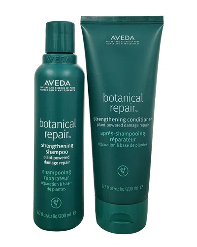 Aveda Unisex Botanical Repair Strengthening Shampoo & Conditioner In White