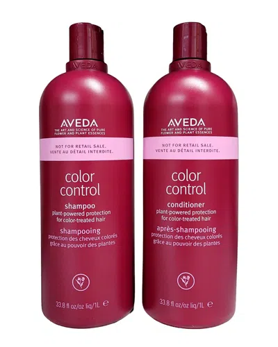 Aveda Unisex Color Control Shampoo And Conditioner In White