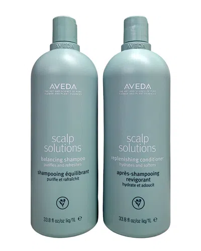 Aveda Unisex Duo Scalp Solutions Balancing Shampoo & Conditioner In White