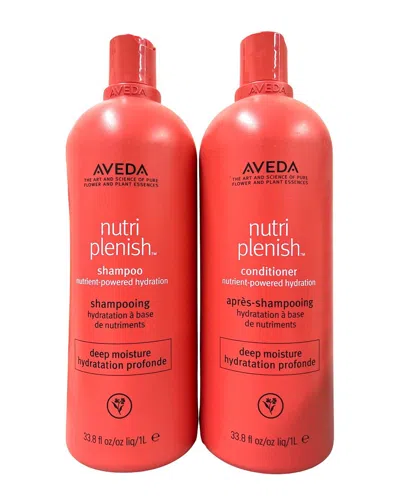 Aveda Unisex Nutriplenish Deep Moisture Shampoo & Conditioner In White