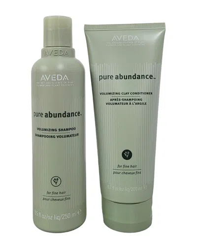 Aveda Unisex Pure Abundance Volumizing Shampoo & Conditioner Set In White