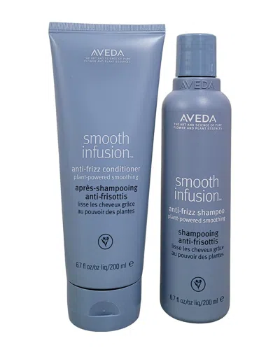 Aveda Unisex Smooth Infusion Anti-frizz Shampoo & Conditioner Duo In White