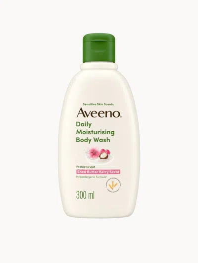 Aveeno Daily Moisturising Body Wash Shea Berry 300ml In Transparent