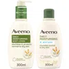Aveeno Daily Moisturising Wash & Lotion Duo To Protect Dry Skin 600ml Mega Bundle