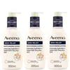 Aveeno Skin Relief Lotion Trio For Intense Hydration 900ml Mega Bundle