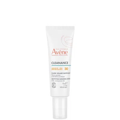 Avene Cleanance Mattifying Sunscreen Lotion Spf 30 50ml In White