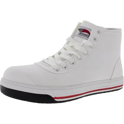 Avenger Blade Mens Canvas Composite Toe Work & Safety Shoes In White