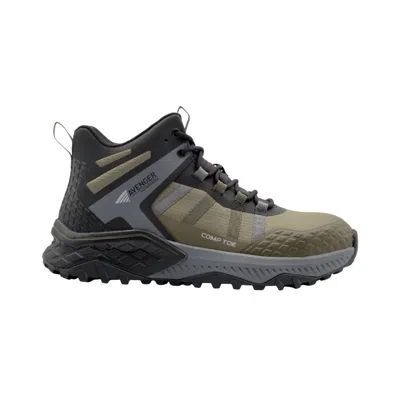 Avenger Men's Aero Trail Mid Composite Toe Boot In Olive In Multi