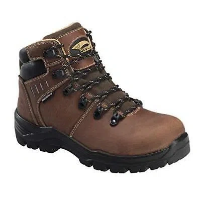 Pre-owned Avenger Women's 6-inch Foundation Carbon Toe Pr Waterproof Work Boots Brown - A7