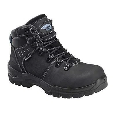 Pre-owned Avenger Women's 6-inch Foundation Composite Toe Waterproof Work Boots Black - A