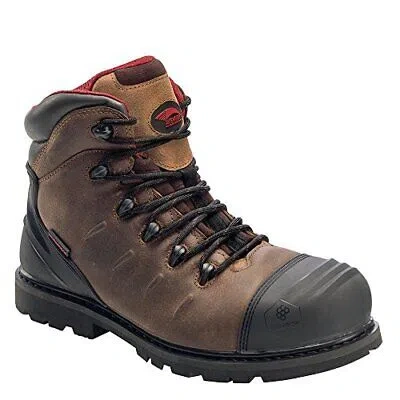 Pre-owned Avenger S Men's 6-inch Hammer Carbon Toe Waterproof Work Boots Brown - A7546, Bro