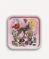 Avenida Home Bambi Square Birch Wood Tray In Multi
