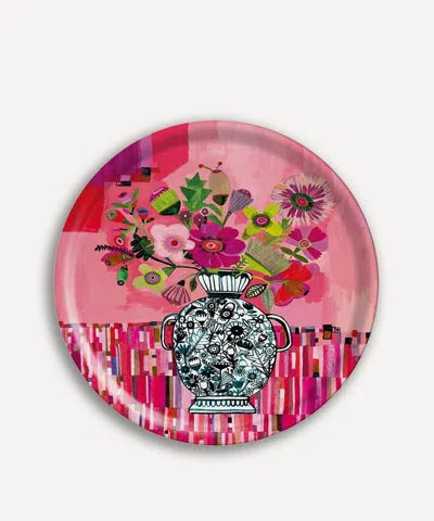 Avenida Home Crimson Blush Tray In Multi