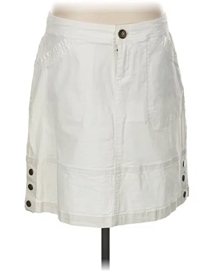 Pre-owned Aventura Casual Skirt In White
