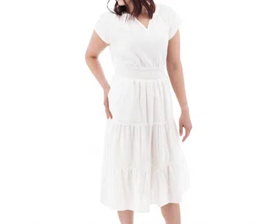 Aventura Colmar Midi Dress In White