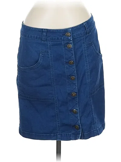 Pre-owned Aventura Denim Skirt In Blue