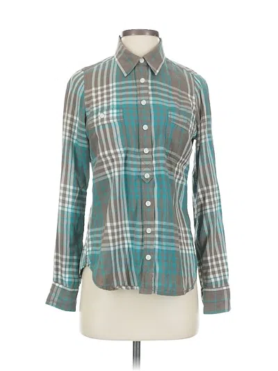 Pre-owned Aventura Long Sleeve Button Down Shirt In Blue