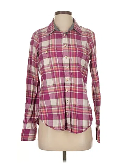 Pre-owned Aventura Long Sleeve Button Down Shirt In Burgundy