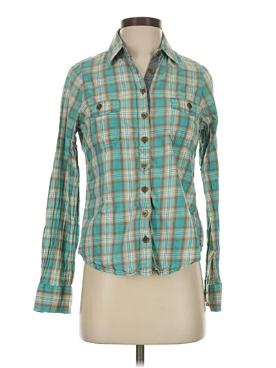 Pre-owned Aventura Long Sleeve Button Down Shirt In Teal