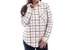 Aventura Luscious Plaid Button Shirt In Lavender In White