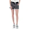 Aventura Savita Short In Black Iris Stripe In Multi