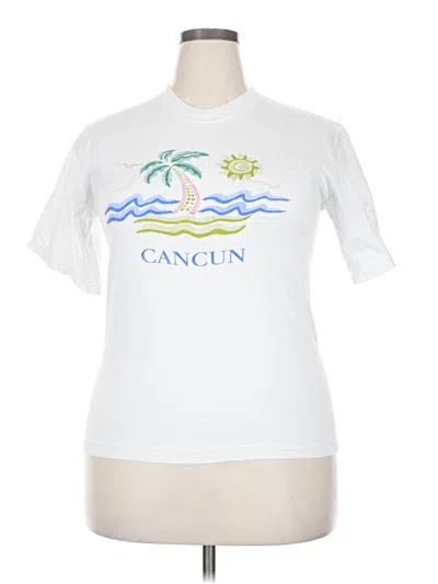 Pre-owned Aventura Short Sleeve T-shirt In White