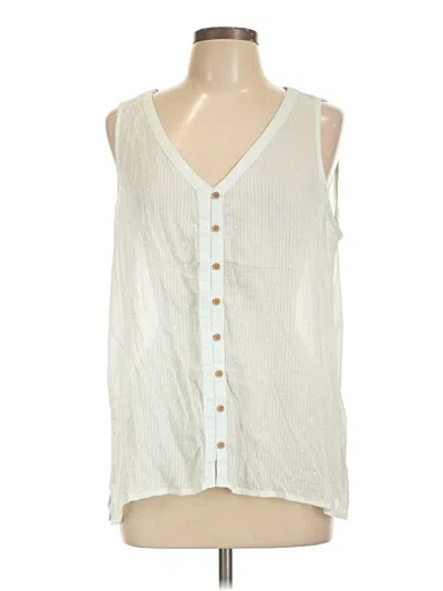 Pre-owned Aventura Sleeveless Blouse In Ivory