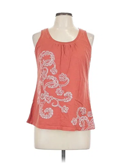 Pre-owned Aventura Tank Top Orange Halter Neckline Tops