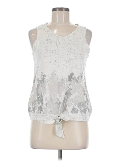 Pre-owned Aventura Tank Top Silver Scoop Neck Tops